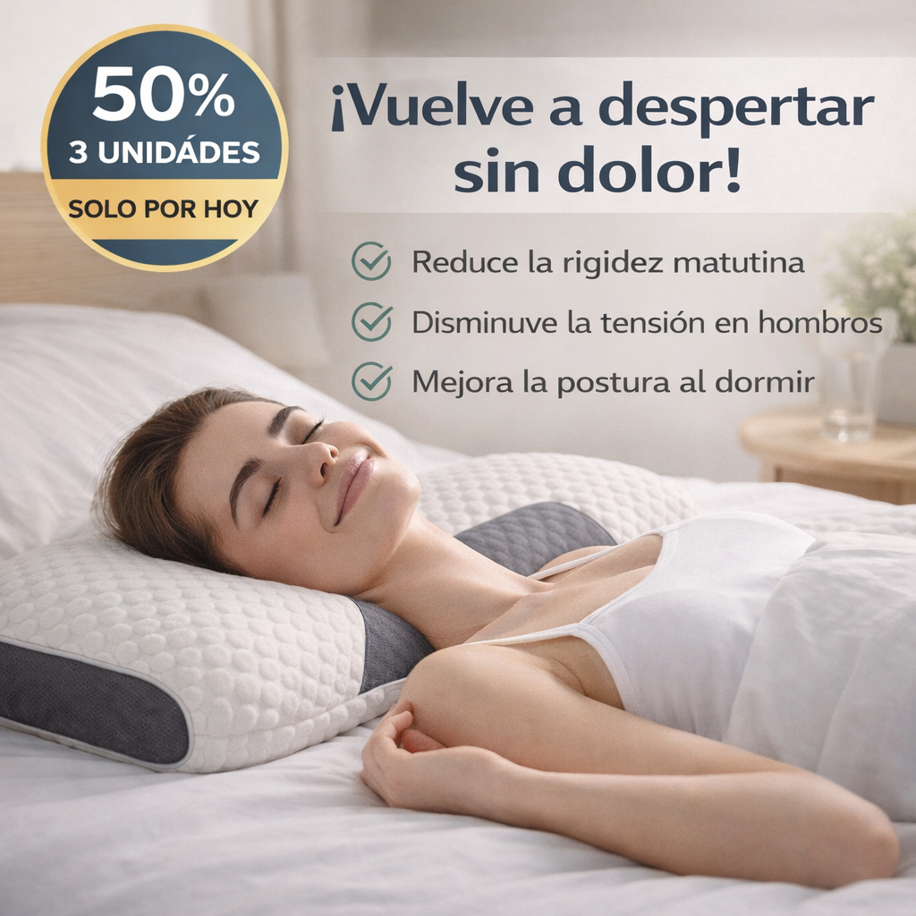 Almohada Cervical Ergonomica - El Secreto de tu bienestar diario