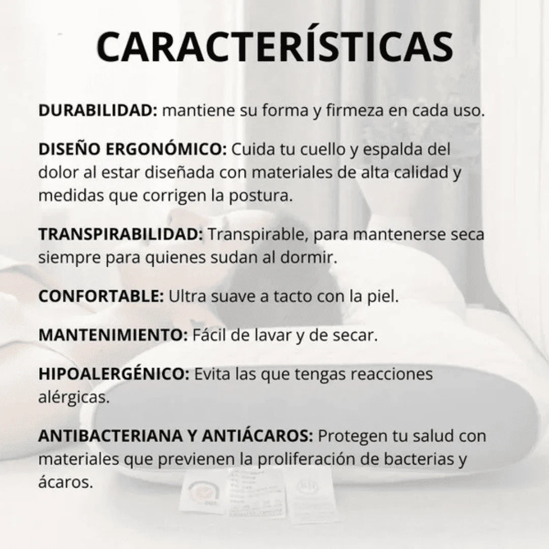 Almohada Cervical Ergonomica - El Secreto de tu bienestar diario